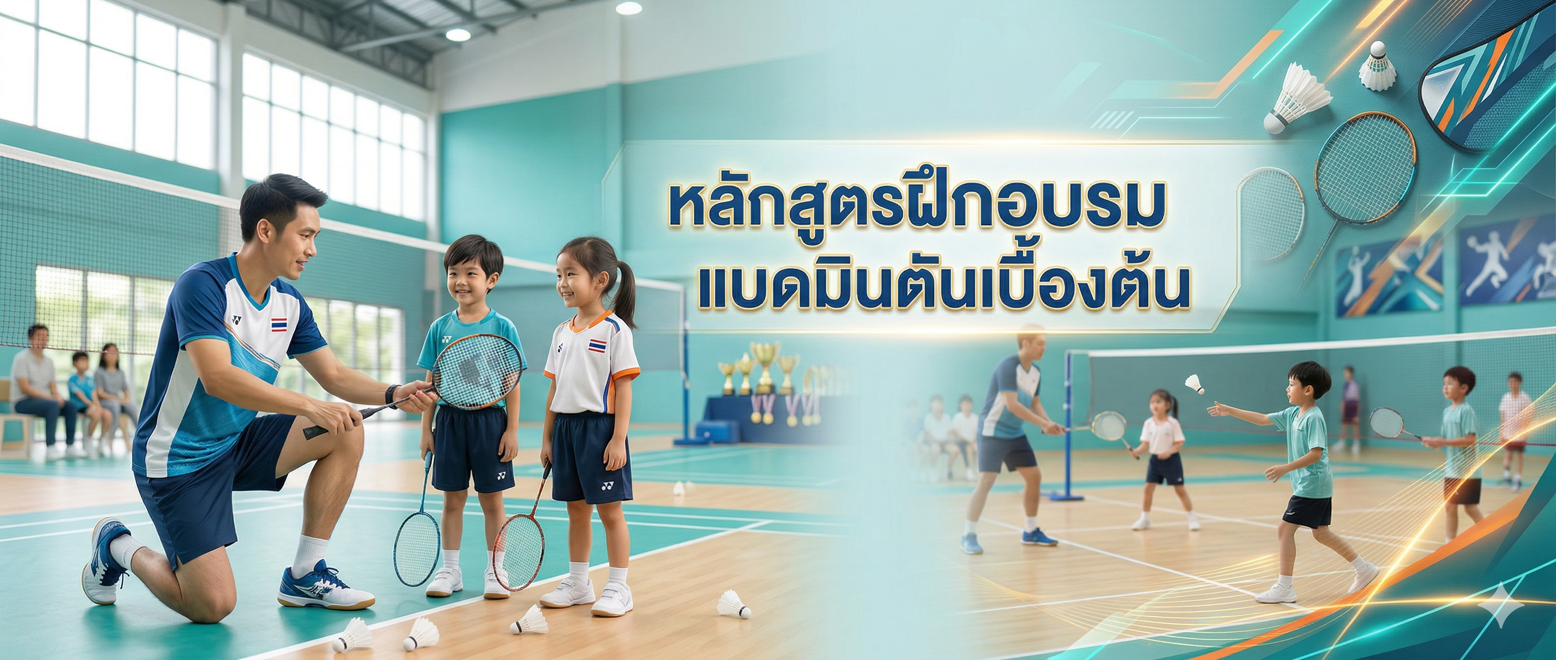 หลักสูตรฝึกอบรมแบดมินตันเบื้องต้น