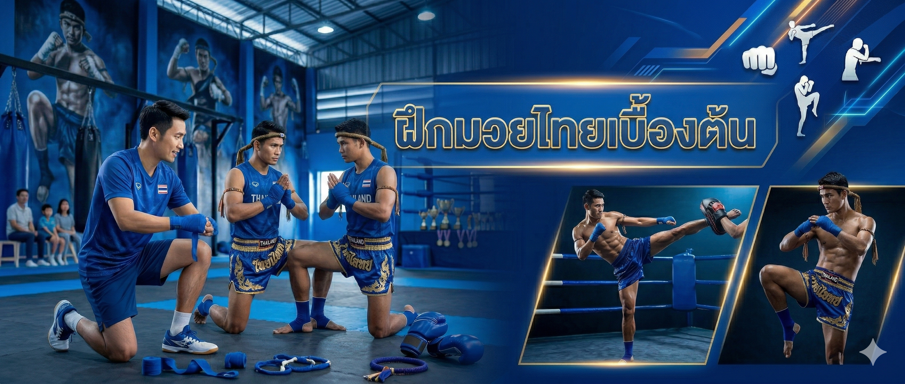 ฝึกมวยไทยเบื้องต้น