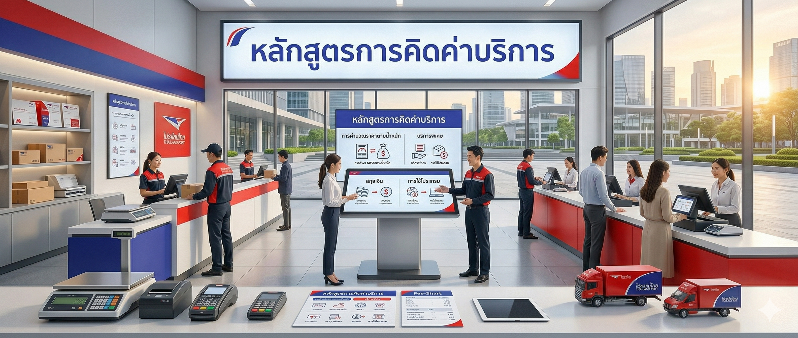 หลักสูตรการคิดค่าบริการ ของพนักงานเคาน์เตอร์